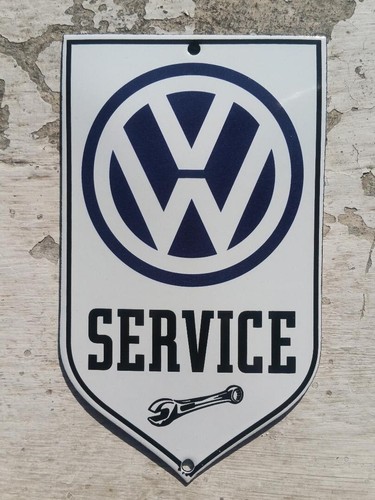 Plaque émaillée volkswagen - émaillée,