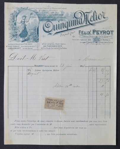 Facture beaumont 1894 - facture,