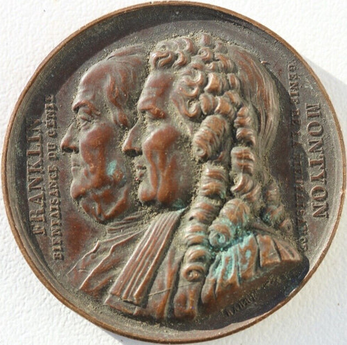 Medaille bronze franklin - -,