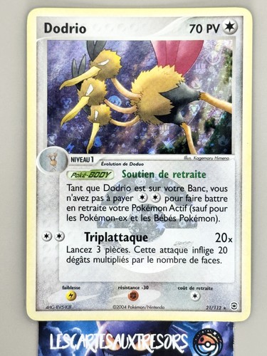 Carte pokémon dodrio 112 - pokémon, 21/112