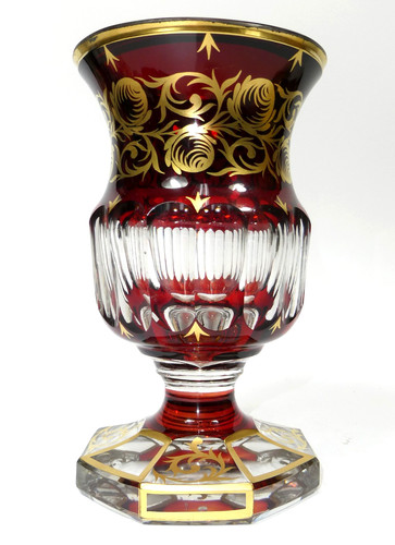 Vase verre art déco en - verre,