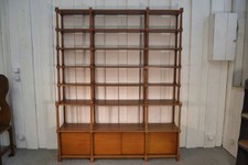 1970's Large Turned Wooden Bookcase/Shelf