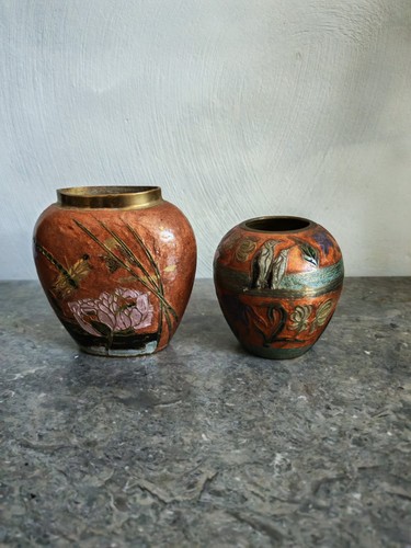Paire vases indien - indien, anciens