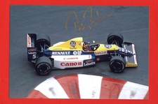 PHOTO cm 13x19 signed by Thierry Boutsen WILLIAMS FW13B #5 F1 1990 MONACO GP