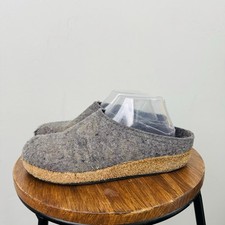Haflinger Gray Wool Slip On Clogs Women’s Size 8.5