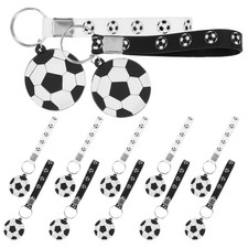  12 Pcs Mini Football Porte-clés Keychains Sportiels Coursier De Style Sportif