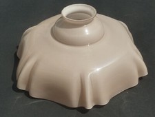 old opaline glass pendant lamp chandelier shade vintage pale pink No. 15