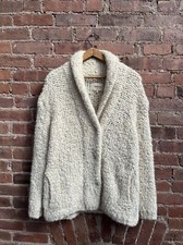 Bellerose Women’s Shawl Neck Cardigan, Sz 2, Chunky, Italy