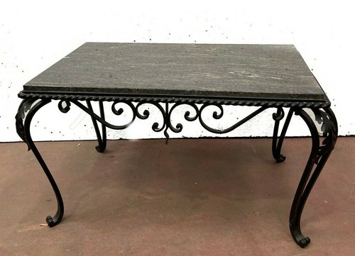 Table basse fer forgé et - table, en