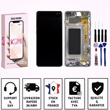 Ecran Pour SAMSUNG Galaxy S10 G973 Châssis Vitre Tactile - Noir - LCD / Noir / A
