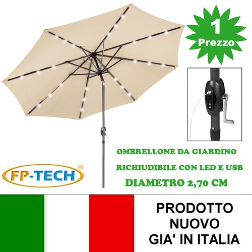 Parasol pour jardin beige - parasol,
