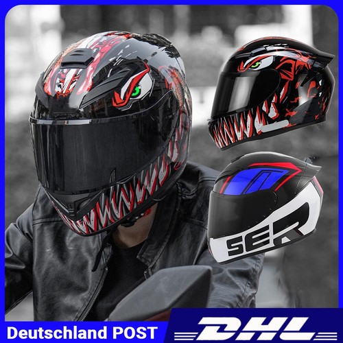 Casque moto helm racing - de,