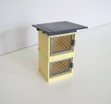 PLAYMOBIL (T1160) FARM - 2 Claps Rabbit Cages Nestable with Roof 44491