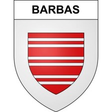 Barbas 54 ville sticker blason écusson autocollant adhésif