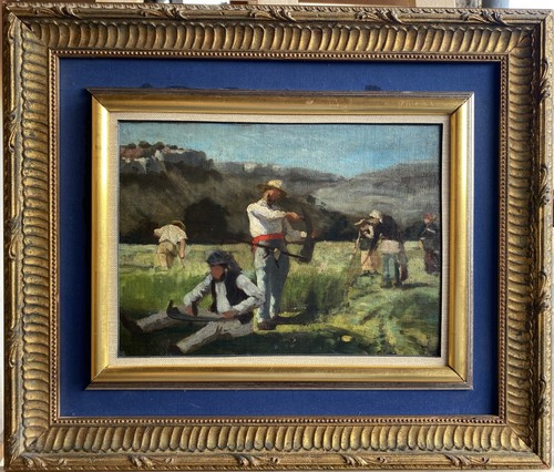 Huile sur toile contrecollée
