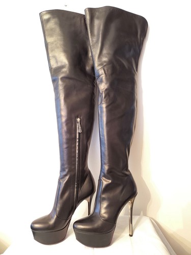 Bottes cuissardes noir - "noir",