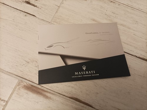 Catalogue brochure maserati - catalogue,