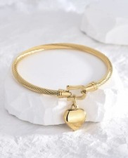 Bracelet Femme Or Jaune Acier