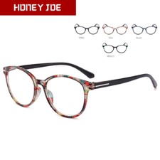 Vintage Floral Lunettes de Lecture Femmes Hommes Lunettes de Presbyte Ronde