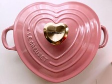 Le Creuset Heart Plate Dish Plate d'Amour 20cm French Rose Pink Cast Iron