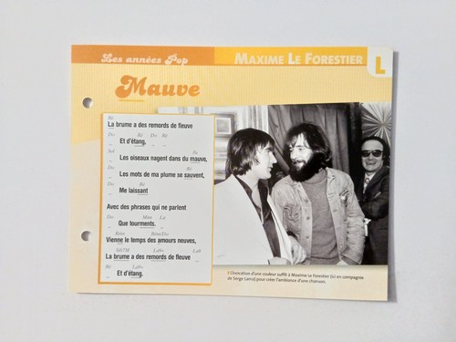 Carte fiche maxime - carte, le