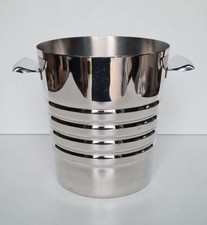 Seau à champagne en inox 18/8 de très bonne qualité design contemporain
