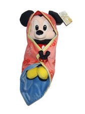 Doudou Mickey bleu rouge jaune