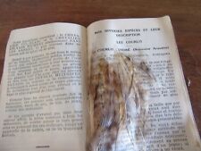 ALMANACH DU CHASSEUR 1939 AVEC  CENTAINES DE PLUMES D'OISEAU PECHE A LA MOUCHE