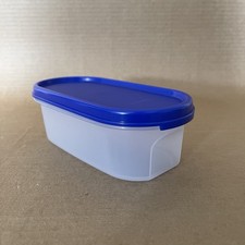 Tupperware Modular Mates Oval #1 Container #1611 (2 Cup), Blue Seal #1616