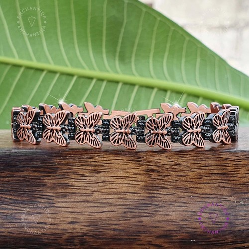 Bracelet magnétique papillon