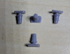 Kit 4 tampons résine HO pour voiture JOUEF CIWL N°4029 avec flasque ou Non SNCF