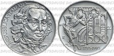 02858] ITALIAN REPUBLIC - 500 SILVER LIRE 1993 - CARLO GOLDONI - UNC