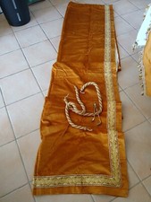 doubles rideaux en velours ocre 2.97m de hauteur