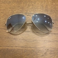 Ray-Ban Aviator Gradient Sunglasses with Gold Frame and Blue Lens