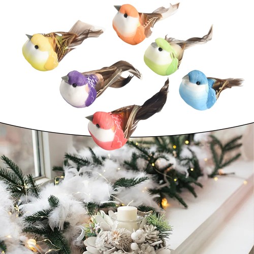 Faux oiseaux plumes - faux,