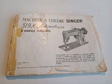 Manuel SINGER MACHINE A COUDRE