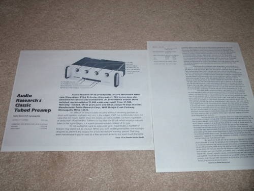 Audio research tube - audio,