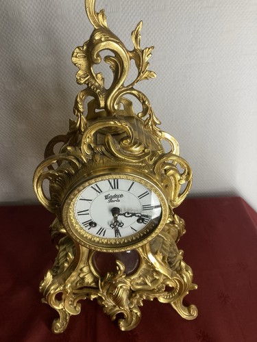 Pendule cheminée bronze - cheminée, en