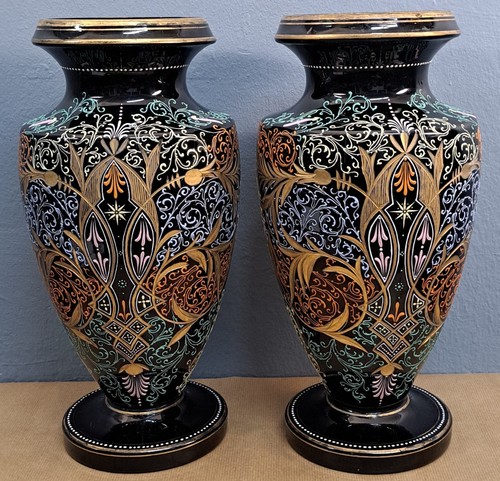Paire vases opaline - paire,