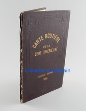 Carte de la Seine inférieure donnant plans Rouen Havre Dieppe stat. Desbuissons