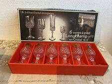 6 Anciens Verre A Pied Longchamp N 7 Cristal D’arques 6 Cl Liqueur Digestif 