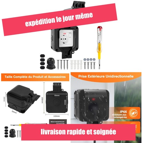 Prise électrique extérieure