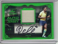 2022-23 LEAF ULTIMATE PELE AUTO/GAME-USED JERSEY RELIC #6/9