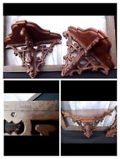 2 consoles/shelves 19th century signature Guéret Frères Paris. Napoleon III era.