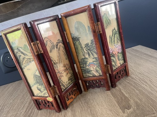 Mini paravent bois volets - paravent,