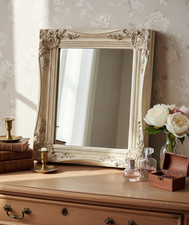 Miroir Mural Rectangulaire Vintage – Cadre en Bois Massif Sculpté ou Mouluré