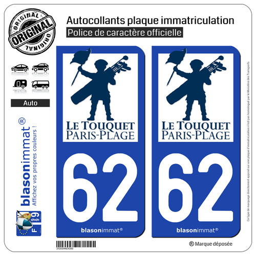 Stickers autocollant plaque - 2,