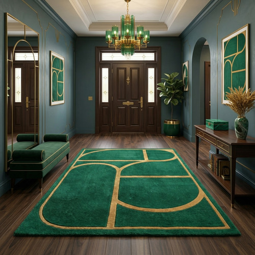 Luxueux tapis géométrique
