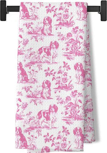 Pink chinoiserie cavalier - pink, king