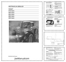 Fendt 916 920 924 926 930 Vario Tractor Operators Manual PL PDF